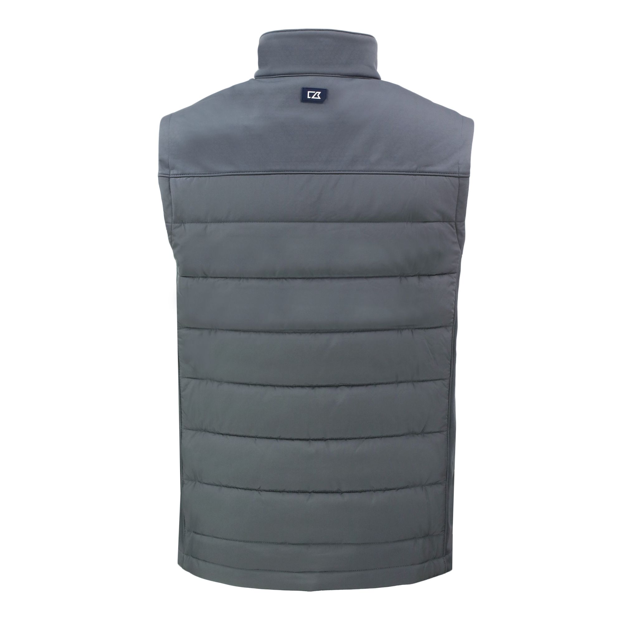 Men's Cutter & Buck Gray Philadelphia Eagles Throwback Evoke Hybrid Eco Softshell Recycled Full-Zip Vest - Image 7