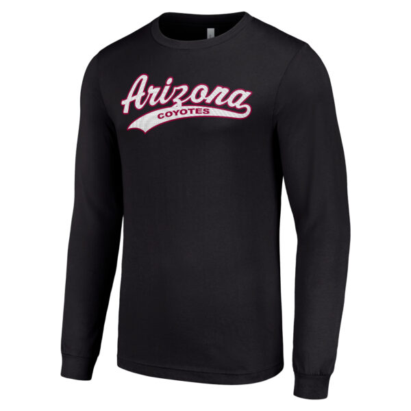 Men's Starter Black Arizona Coyotes Tailsweep T-Shirt - Image 6