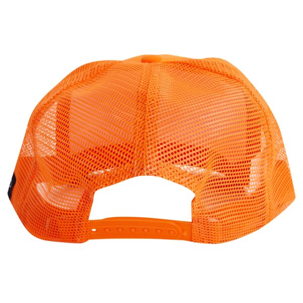 Unisex Contenders Clothing Orange Halloween Logo Trucker Hat - Image 7