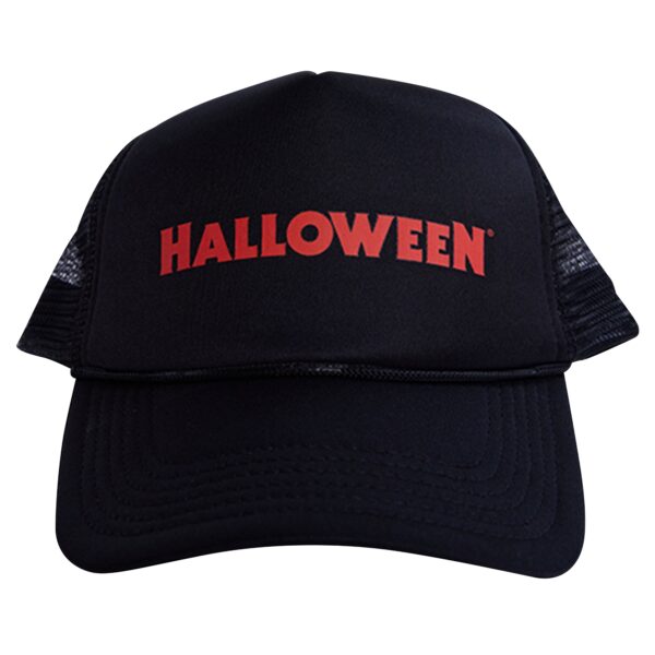 Unisex Contenders Clothing Black Halloween Logo Trucker Hat
