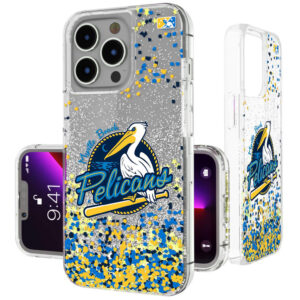 Keyscaper Myrtle Beach Pelicans iPhone Confetti Glitter Case