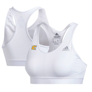 Women's adidas  White Tennessee Chattanooga Mocs Alphaskin Bra