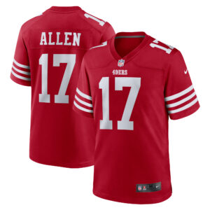 Men's Nike Brandon Allen  Scarlet San Francisco 49ers  Game Jersey