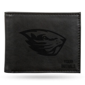 Black Oregon State Beavers Personalized Billfold Wallet