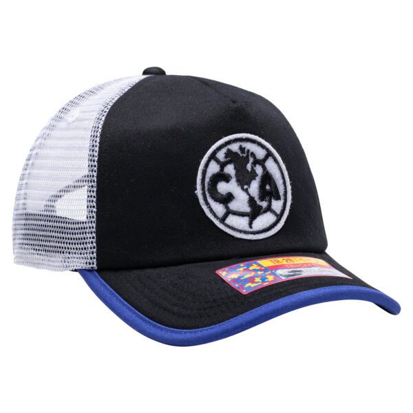 Unisex Black Club America Strike One8th Trucker Adjustable Hat - Image 10