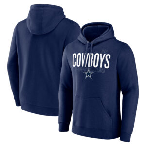 Men's Fanatics Navy Dallas Cowboys Pylon Outline Pullover Hoodie