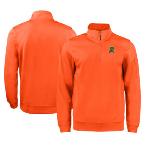 Unisex Cutter & Buck Orange Dayton Dragons Clique Lift Eco Performance Half-Zip Pullover Top