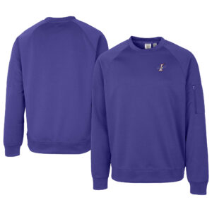 Unisex Cutter & Buck Purple Albuquerque Isotopes Clique Lift Eco Performance Sweatshirt