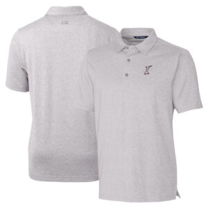 Men's Cutter & Buck Heather Gray Albuquerque Isotopes Forge Heathered Stretch Polo