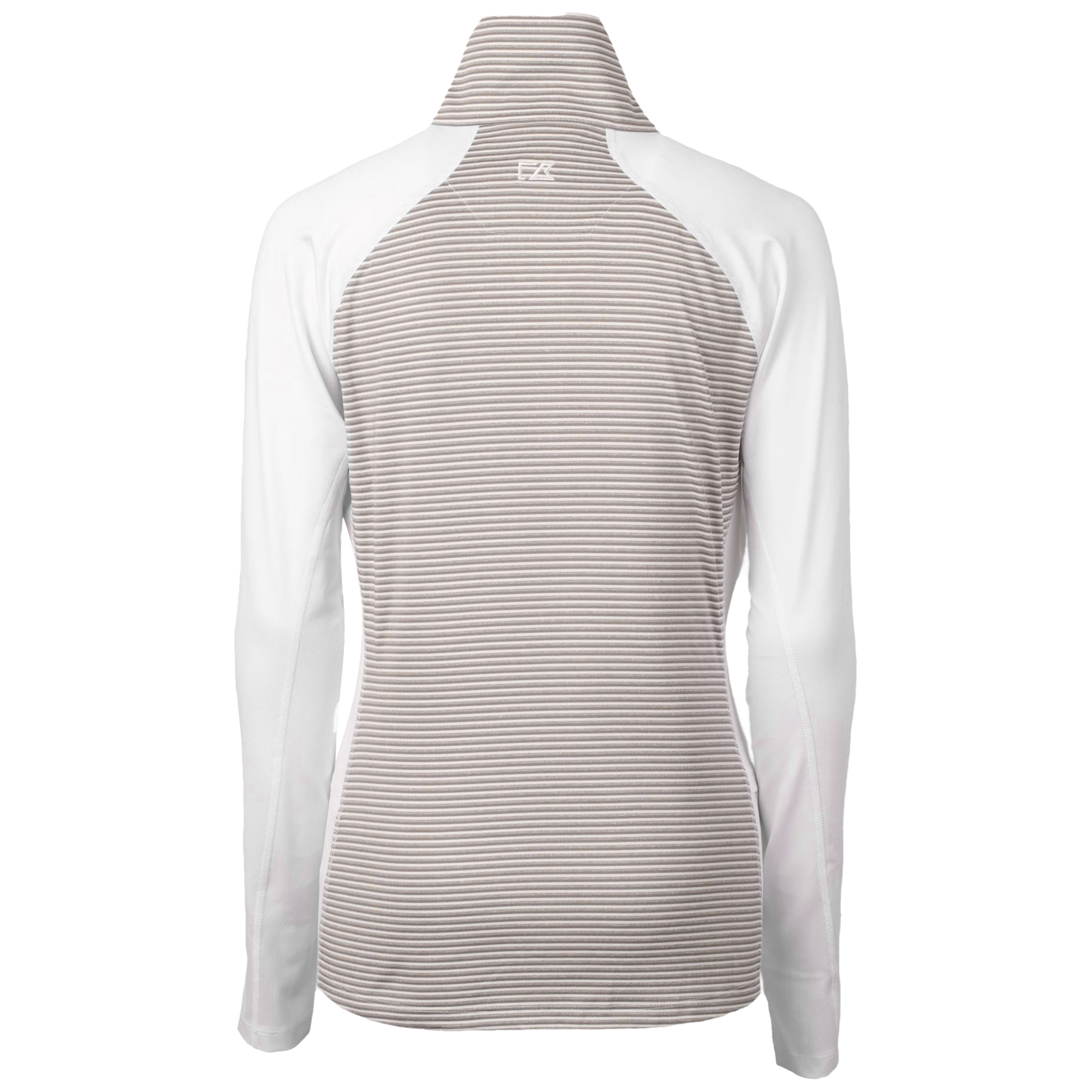 Women's Cutter & Buck White San Francisco Giants City Connect Forge Tonal Stripe Stretch Half-Zip Pullover Top - Image 4