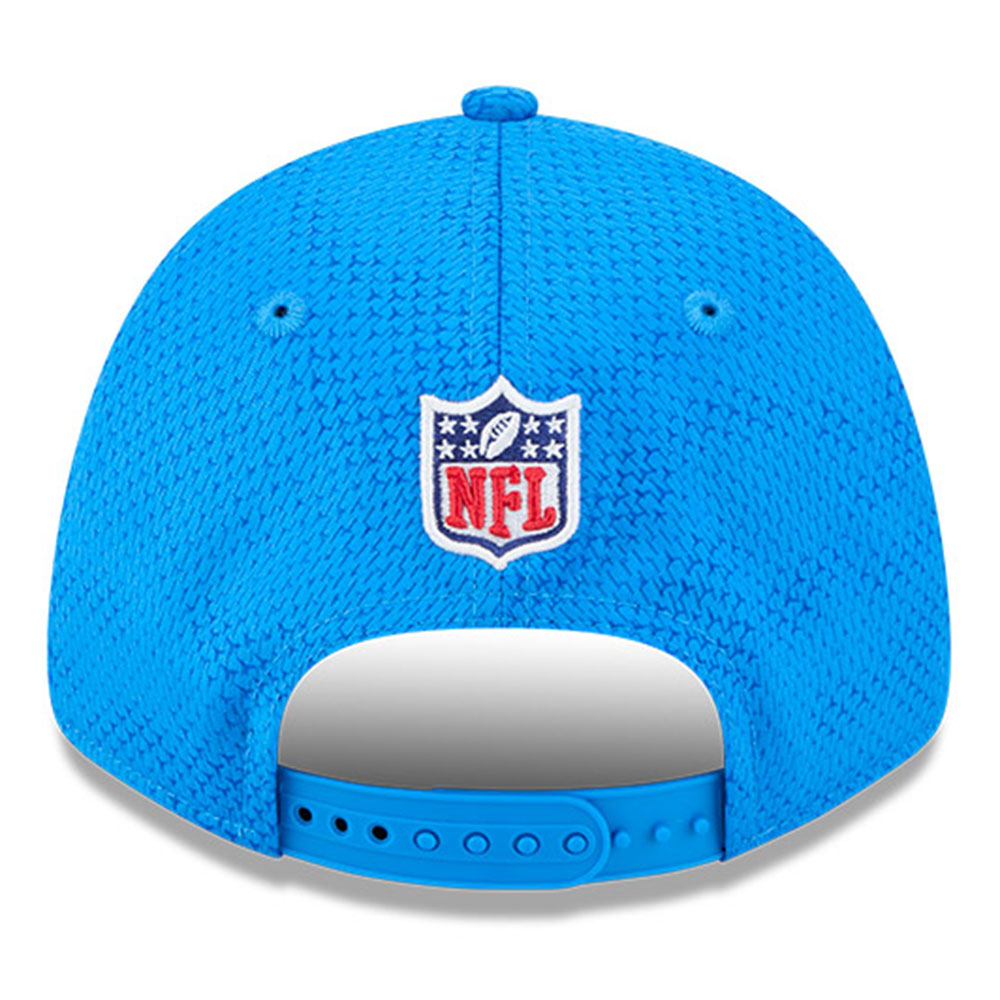 Men's New Era Blue Detroit Lions 2024 Sideline 9FORTY Stretch-Snap Hat - Image 5
