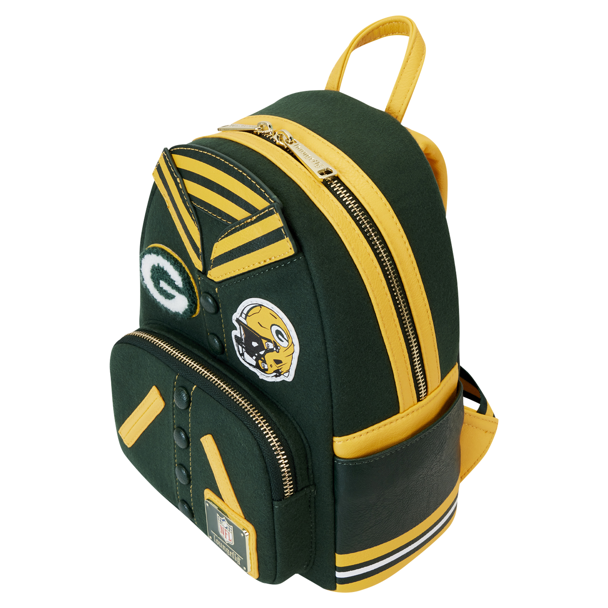Loungefly Green Bay Packers Varsity Mini Backpack - Image 13