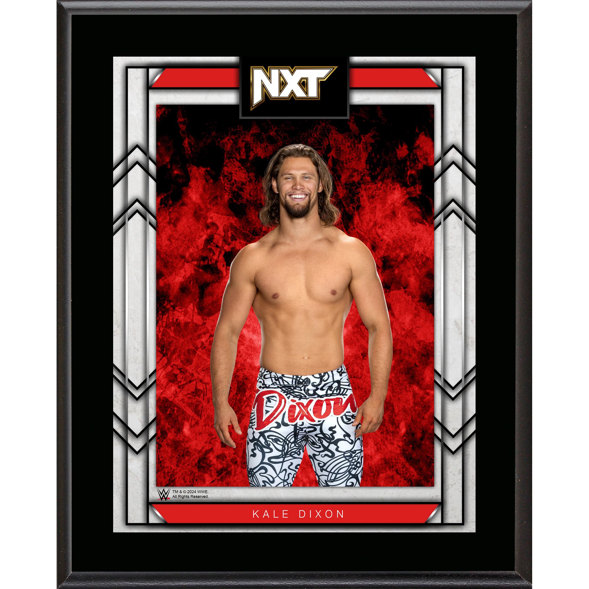 Kale Dixon WWE NXT 10.5" x 13" Sublimated Plaque