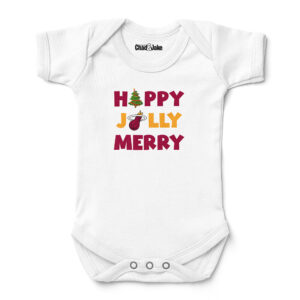 Newborn & Infant Chad & Jake White Miami Heat Jolly Christmas Bodysuit