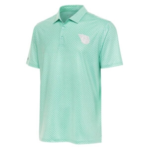 Men's Antigua  Teal Cleveland Guardians Dawdle Polo