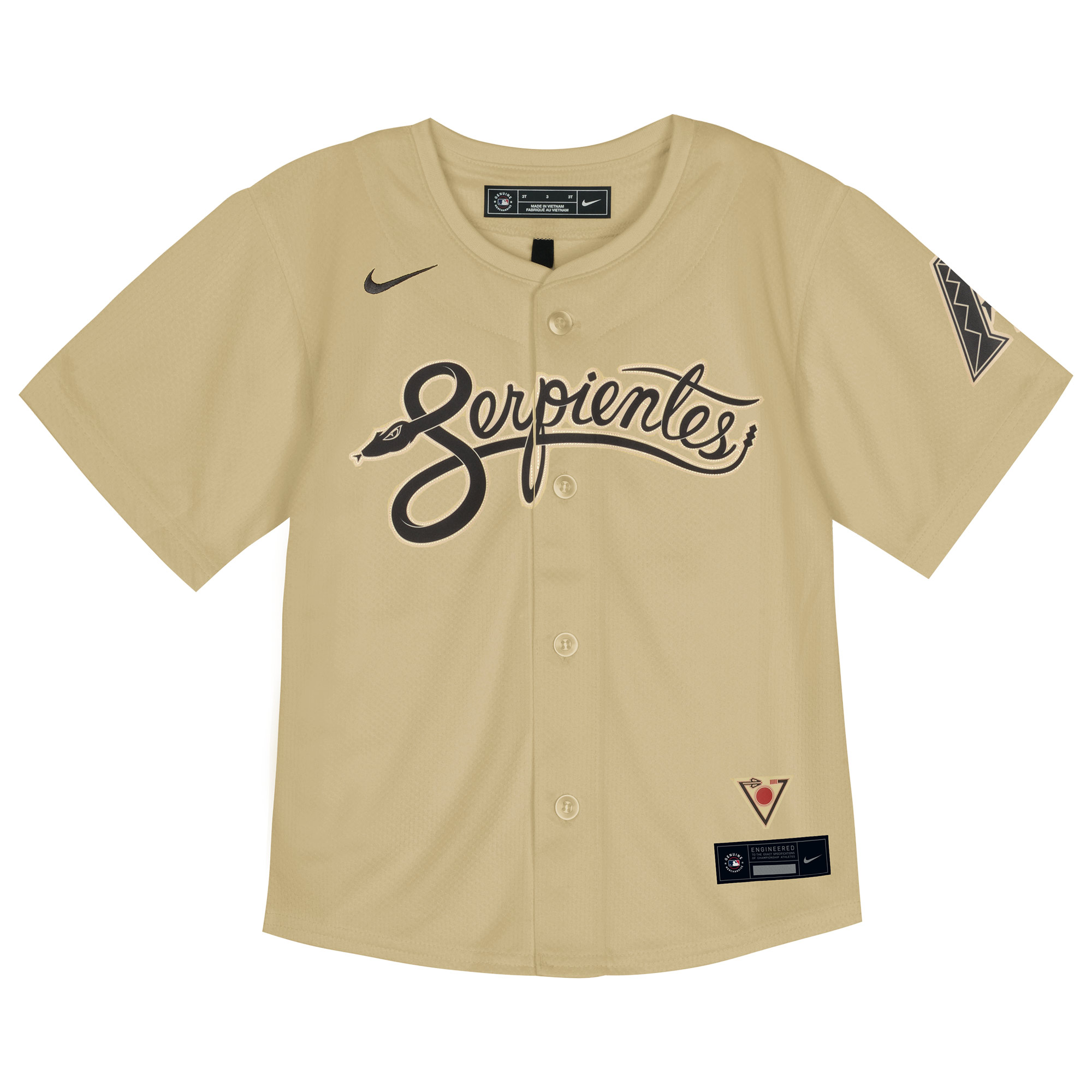 Toddler Nike Sand Arizona Diamondbacks City Connect Limited Jersey - Image 3