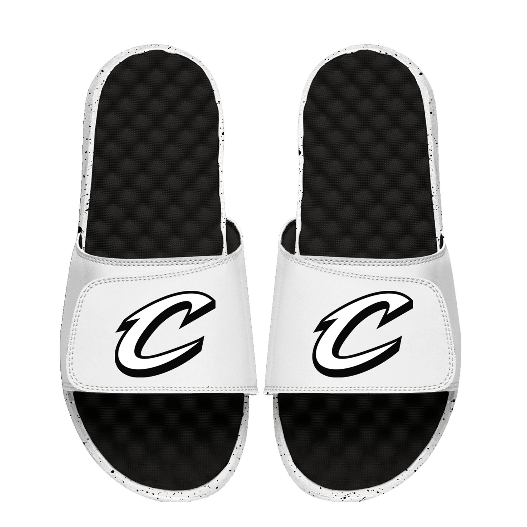 Unisex ISlide Black/White Cleveland Cavaliers Cookies & Cream Slide Sandals - Image 2