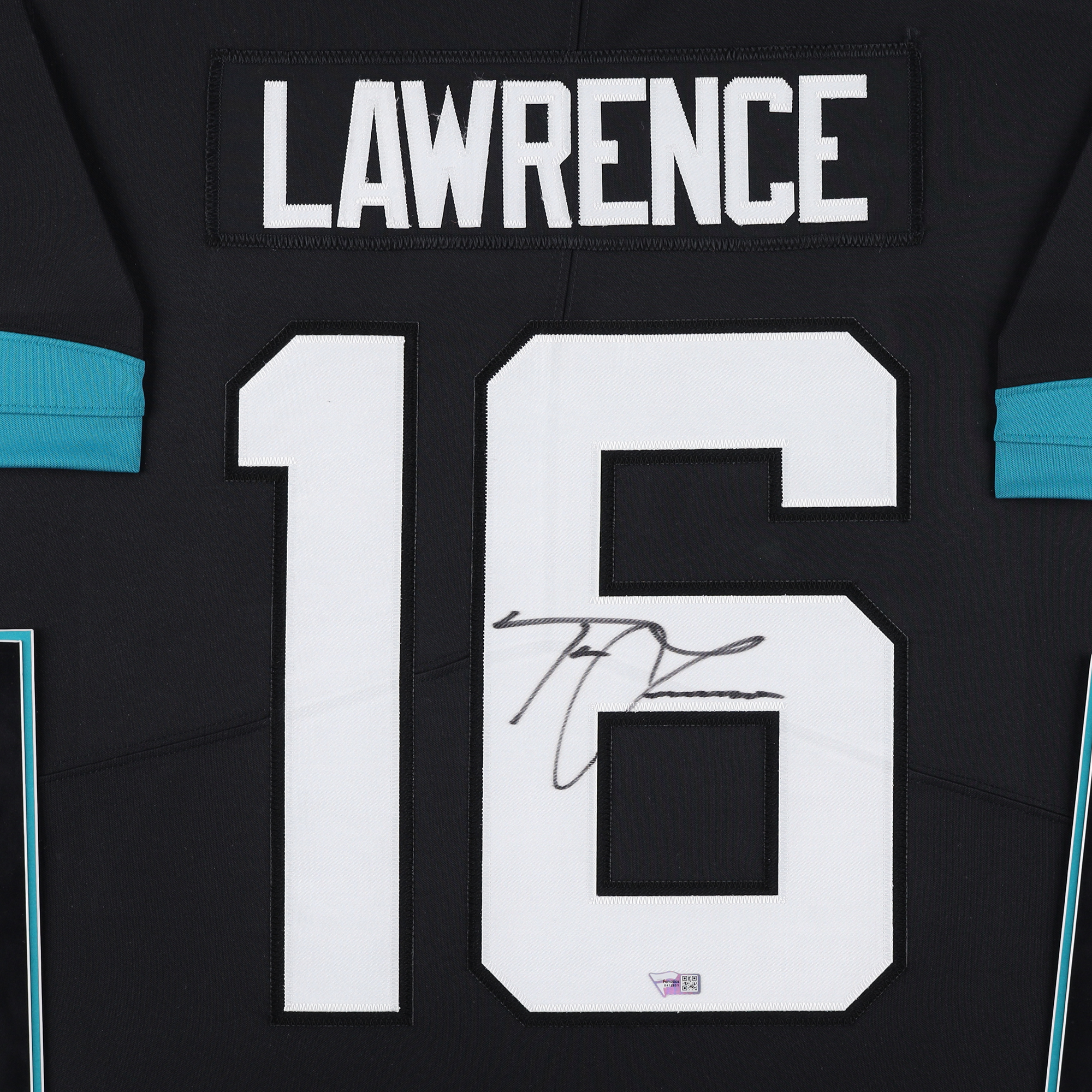 Trevor Lawrence Jacksonville Jaguars Autographed Deluxe Framed Black Nike Limited Jersey - Image 3