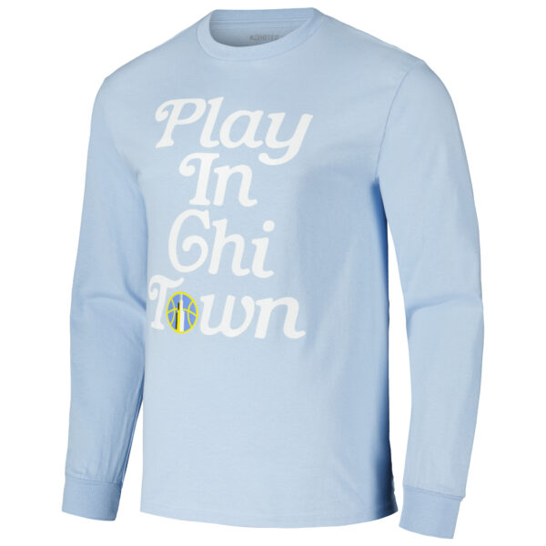 Unisex Sky Blue Chicago Sky Play In Long Sleeve T-Shirt - Image 6