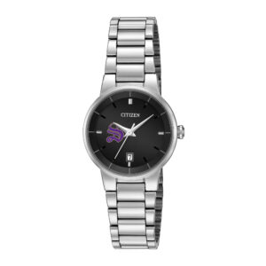 Women's Citizen Watch Silver Sewanee Tigers Black Dial Stainless Steel Watch