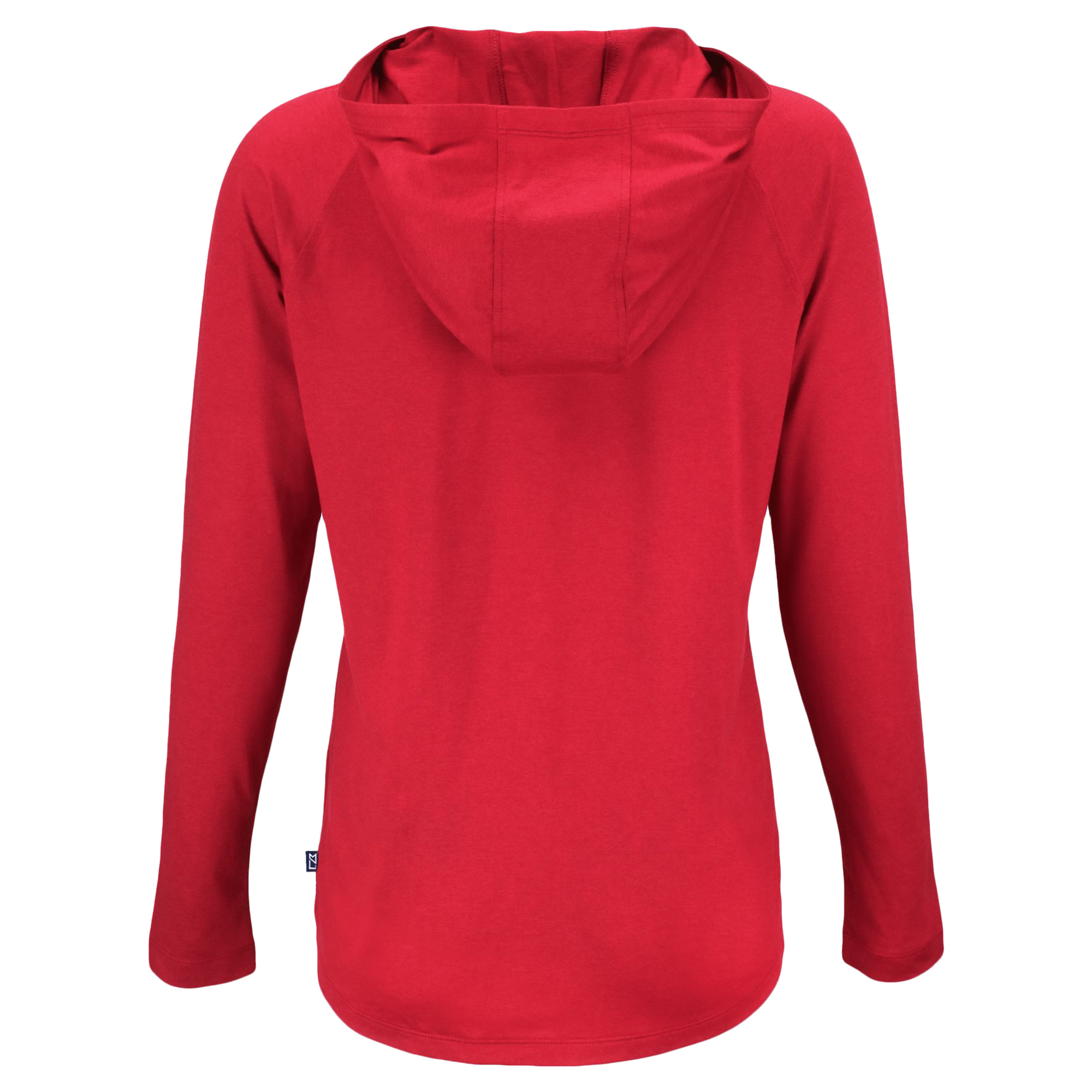 Women's Cutter & Buck Red Philadelphia Phillies Stars And Stripes Coastline Epic Comfort Eco Recycled Hoodie Raglan Long Sleeve T-Shirt - Image 7