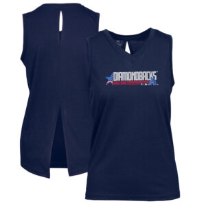 Women's Levelwear Navy Arizona Diamondbacks Paisley Independence Aviation Tank Top