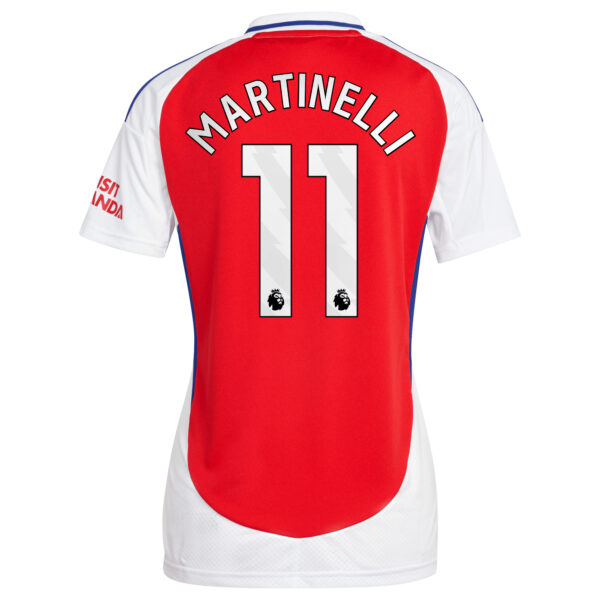 Women's adidas Gabriel Martinelli Red Arsenal 2024/25 Home Replica Player Jersey - Image 4