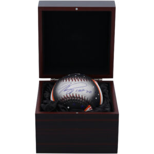 Mike Piazza New York Mets Autographed Baseball with "HOF 2016" Inscription - Art by Stadium Custom Kicks - Limited Edition #1/1 - RG13331404