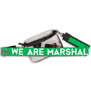 Women's Marshall Thundering Herd Bridget Clear Purse with Logo Strap