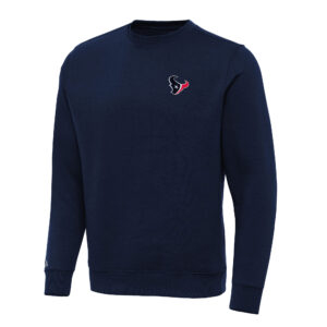 Men's Antigua Navy Houston Texans Victory Pullover Sweatshirt