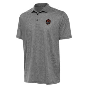 Men's Antigua White/Black Houston Dynamo FC Rings Polo