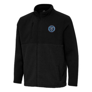 Men's Antigua Black New York City FC Daily Fused Full-Zip Jacket