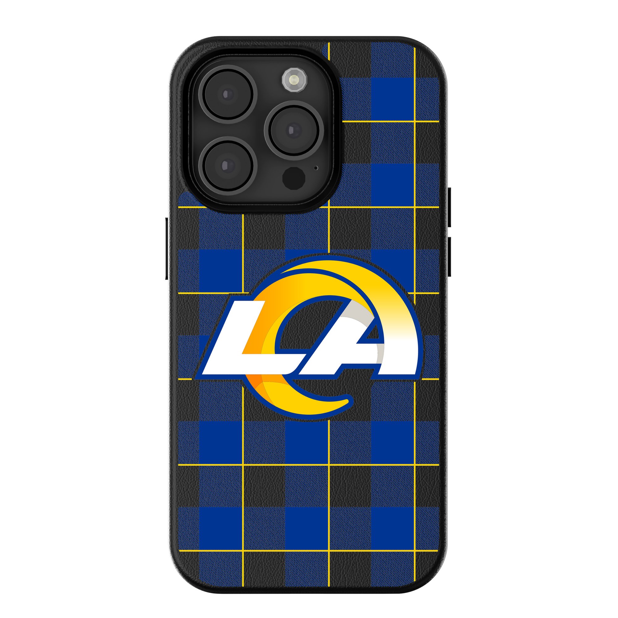 Keyscaper Los Angeles Rams Plaid Magnetic Bump iPhone Case