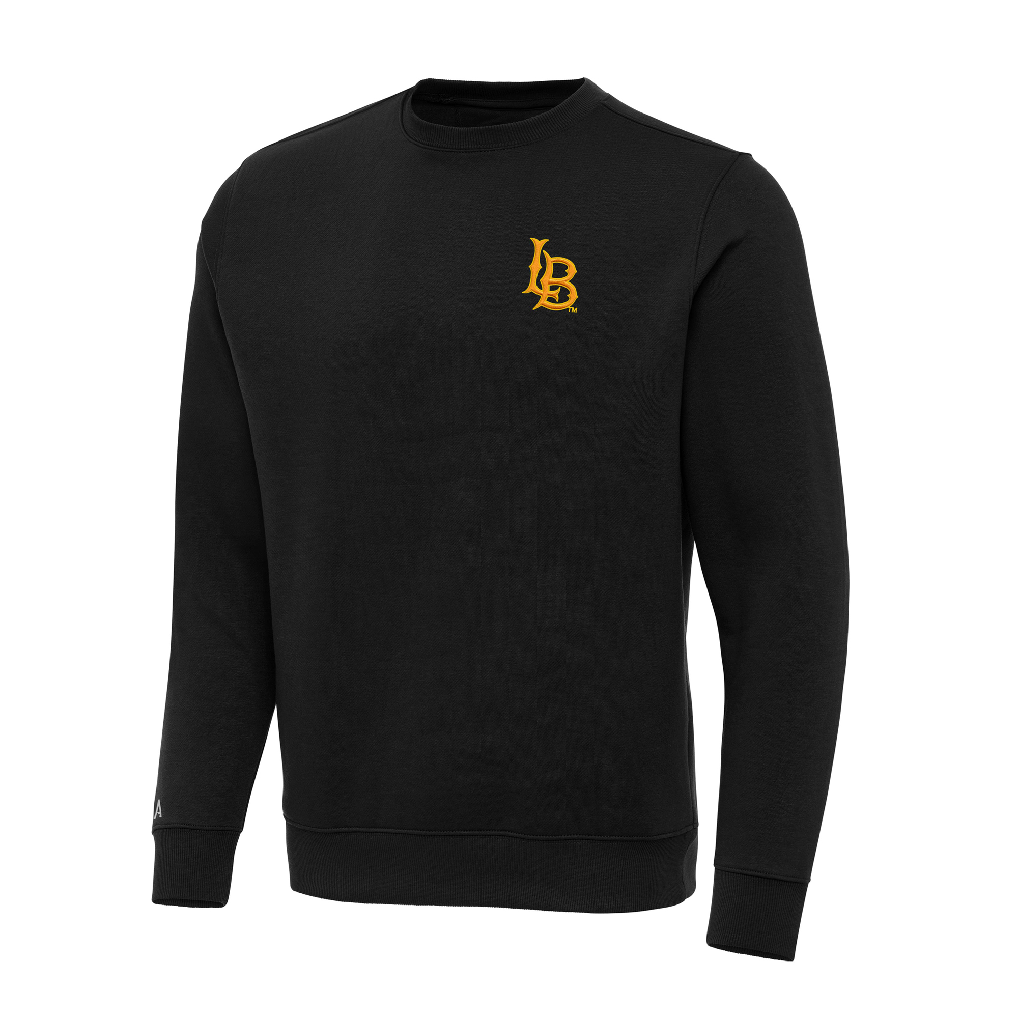 Men's Antigua Black Cal State Long Beach The Beach Big & Tall Victory Pullover Sweatshirt
