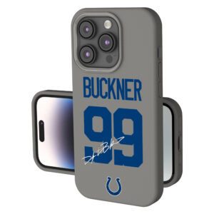 Keyscaper DeForest Buckner Gray Indianapolis Colts Ready Soft Touch iPhone Case