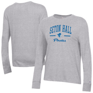 Women's Champion  Gray Seton Hall Pirates Core Long Sleeve T-Shirt