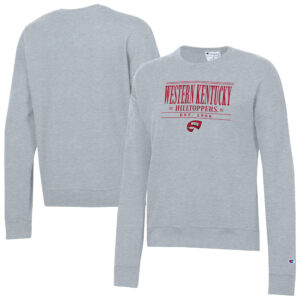 Women's Champion  Gray Western Kentucky Hilltoppers Powerblend Pullover Sweatshirt