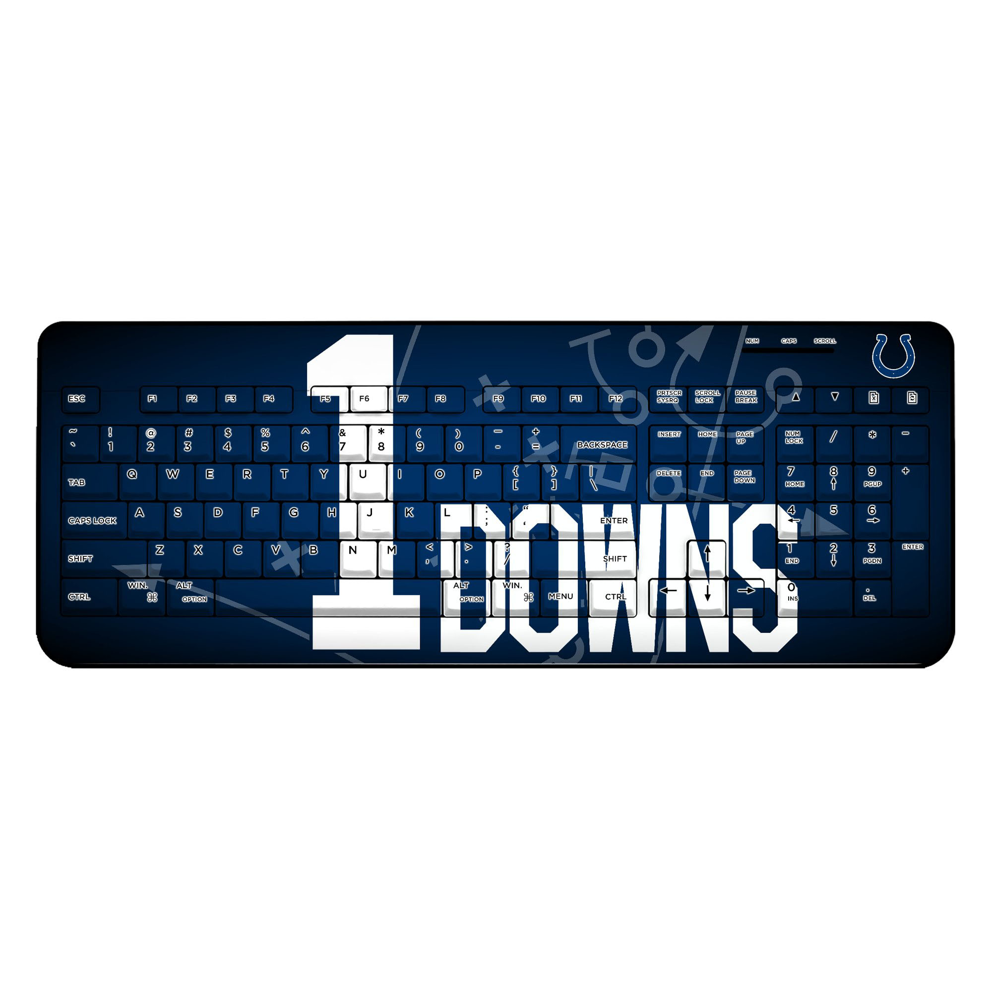 Keyscaper Josh Downs Indianapolis Colts Wireless Keyboard