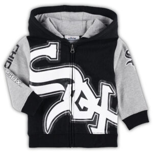 Infant Black Chicago White Sox Poster Board Full-Zip Hoodie
