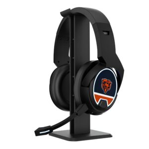 Chicago Bears Logo Wireless Bluetooth Gaming Headphones & Stand