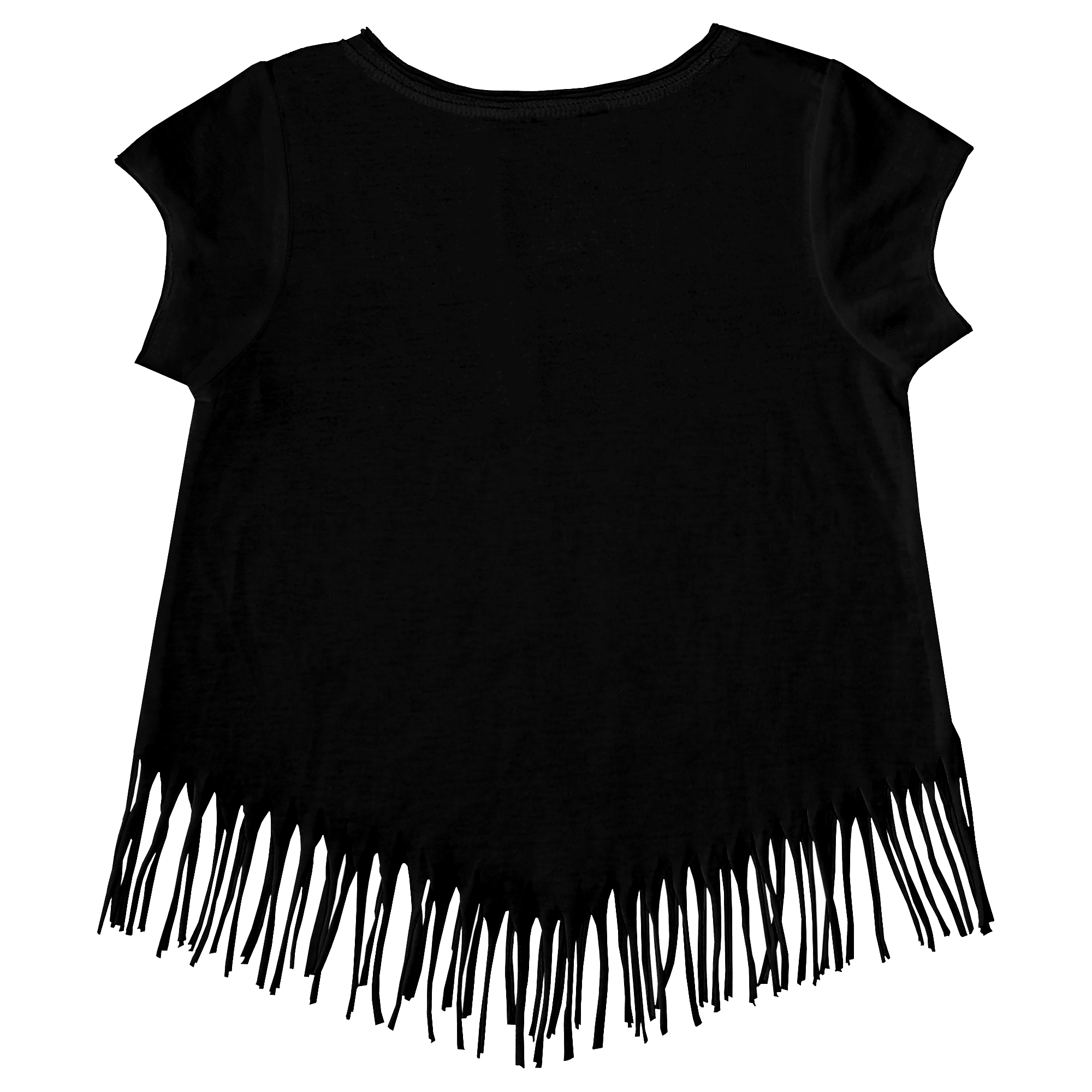 Girls Youth Tiny Turnip Black Arizona Diamondbacks Base Stripe Fringe T-Shirt - Image 4