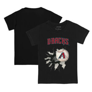 Youth Tiny Turnip Black Arizona Diamondbacks Baseball Tear T-Shirt