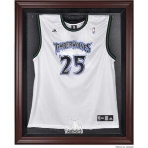 Minnesota Timberwolves (2008-2017) Mahogany Framed Team Logo Jersey Display Case