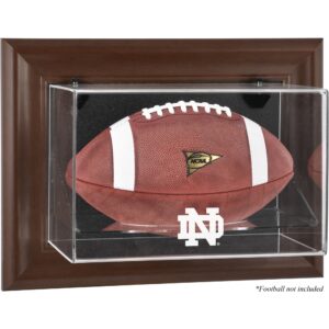 Notre Dame Fighting Irish Brown Framed Wall-Mountable Football Display Case