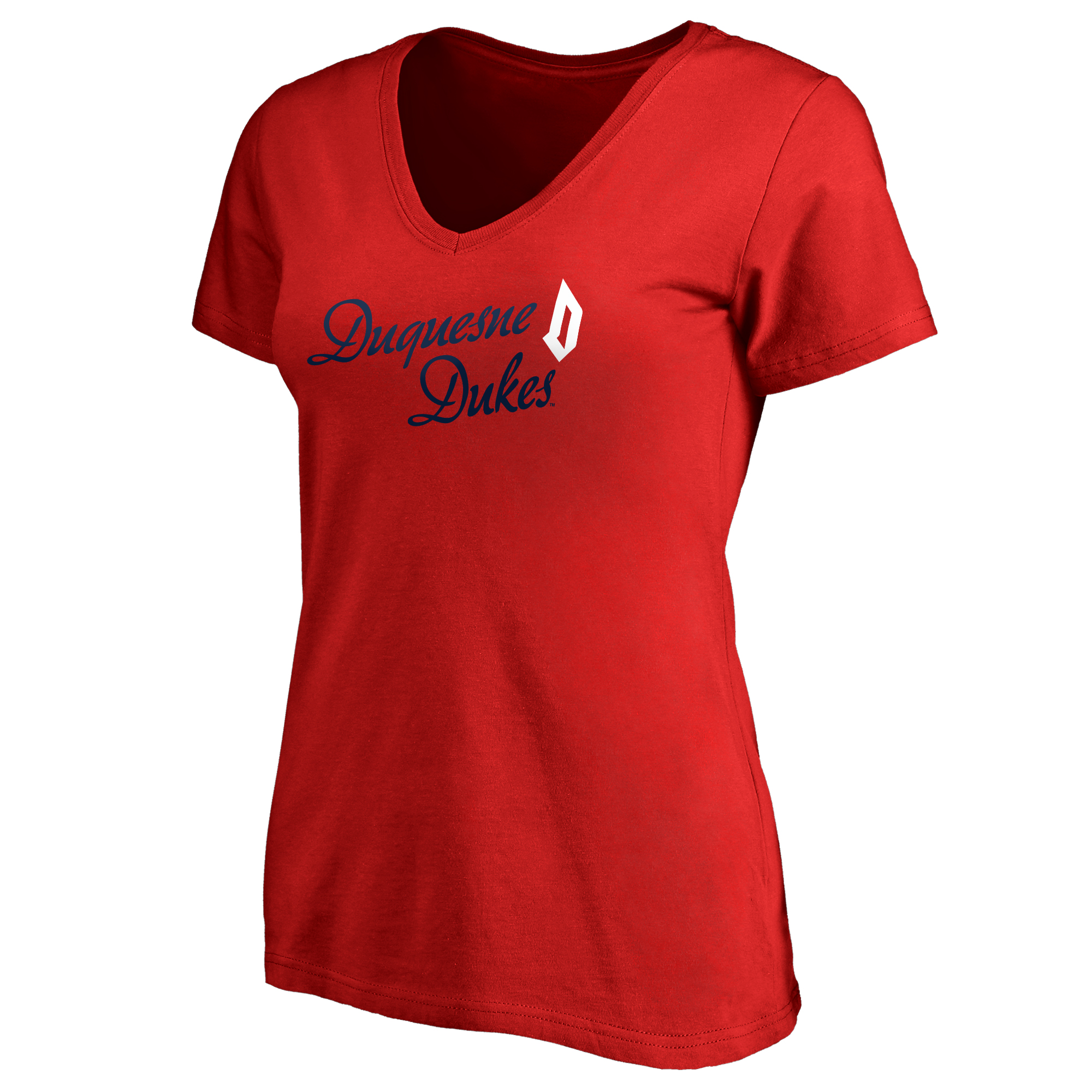 Women's Red Duquesne Dukes Dora T-Shirt