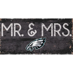 Philadelphia Eagles 6'' x 12'' Mr. & Mrs. Sign
