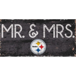 Pittsburgh Steelers 6'' x 12'' Mr. & Mrs. Sign