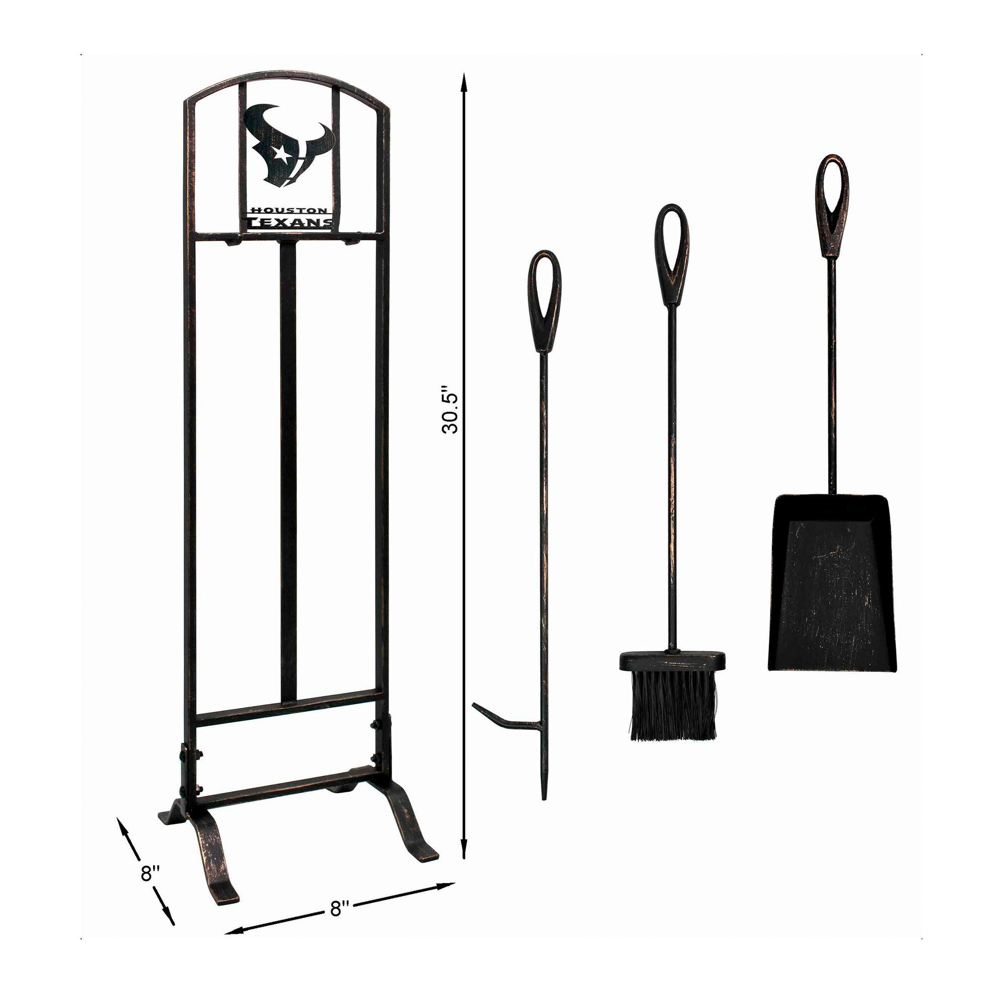 Imperial Brown Houston Texans Fireplace Tool Set - Image 7