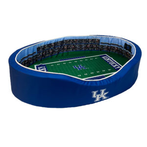 Royal/White Kentucky Wildcats 23'' x 19'' x 7'' Small Stadium Oval Dog Bed