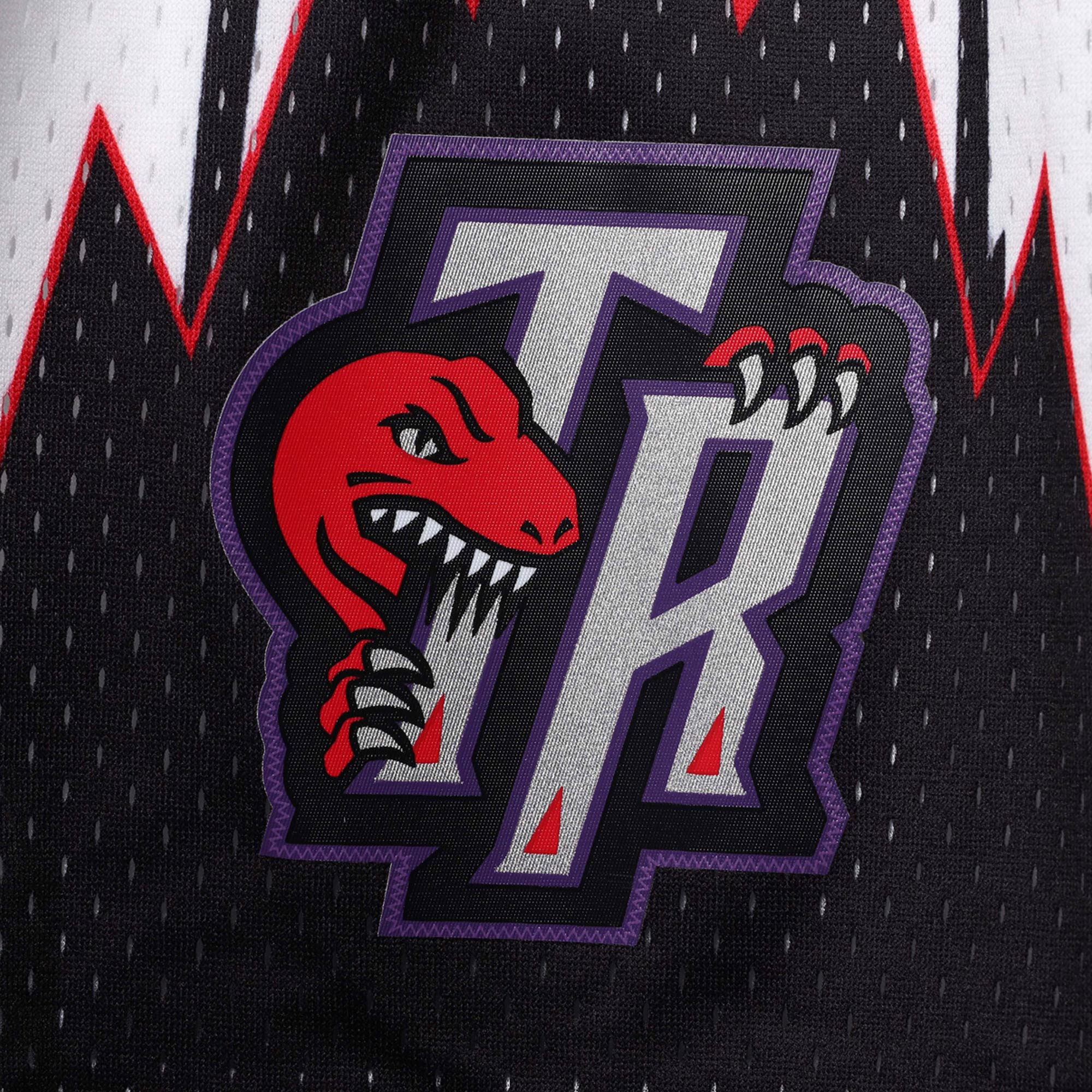 Men's Mitchell & Ness White Toronto Raptors Hardwood Classics Swingman Shorts - Image 5